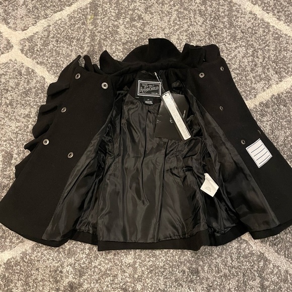 NWT Black Rothschild Ruffle Coat - Picture 3 of 6